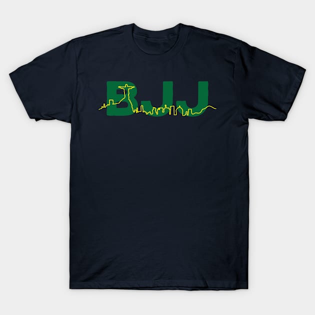 BJJ - Rio de Janeiro Skyline T-Shirt by Kyle O'Briant
